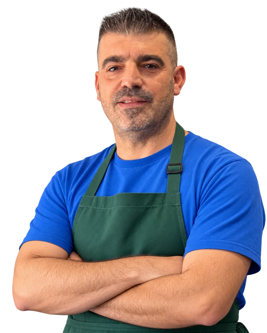 Fausto, uno dei titolari de L'Angolo del Contadino